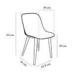 Стілець Tilia Shell-P біла слонова кістка, фото 3