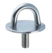 Обушок на круглій пластині за гвинтом, арт. 836828, нержавіюча сталь А2, 8мм