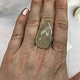 Волосиста кварц крапля кільце з каменем кварц волосиста в сріблі розмір 18,5. Індія, фото 4