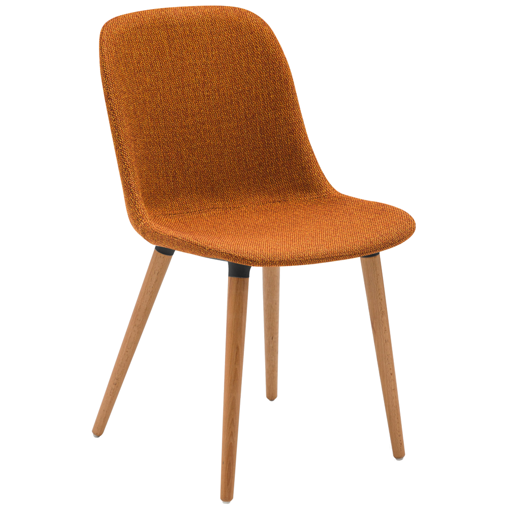 Стілець Tilia Shell-N Pad ніжки букові, сидіння з тканининою knit-45, фото 1