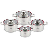 Набір каструль Prime Chef 8 предметів 2л, 2,7л, 3,7л, 6,1л Krauff, фото 2