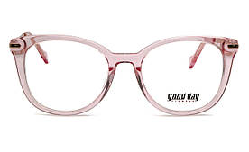 Рожева прозора оправа для окулярів жіноча (можемо вставити лінзи за рецептом)