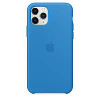 Чехол на Iphone 11 Pro Max цвет new lake blue (70) голубой с микрофиброй 3214