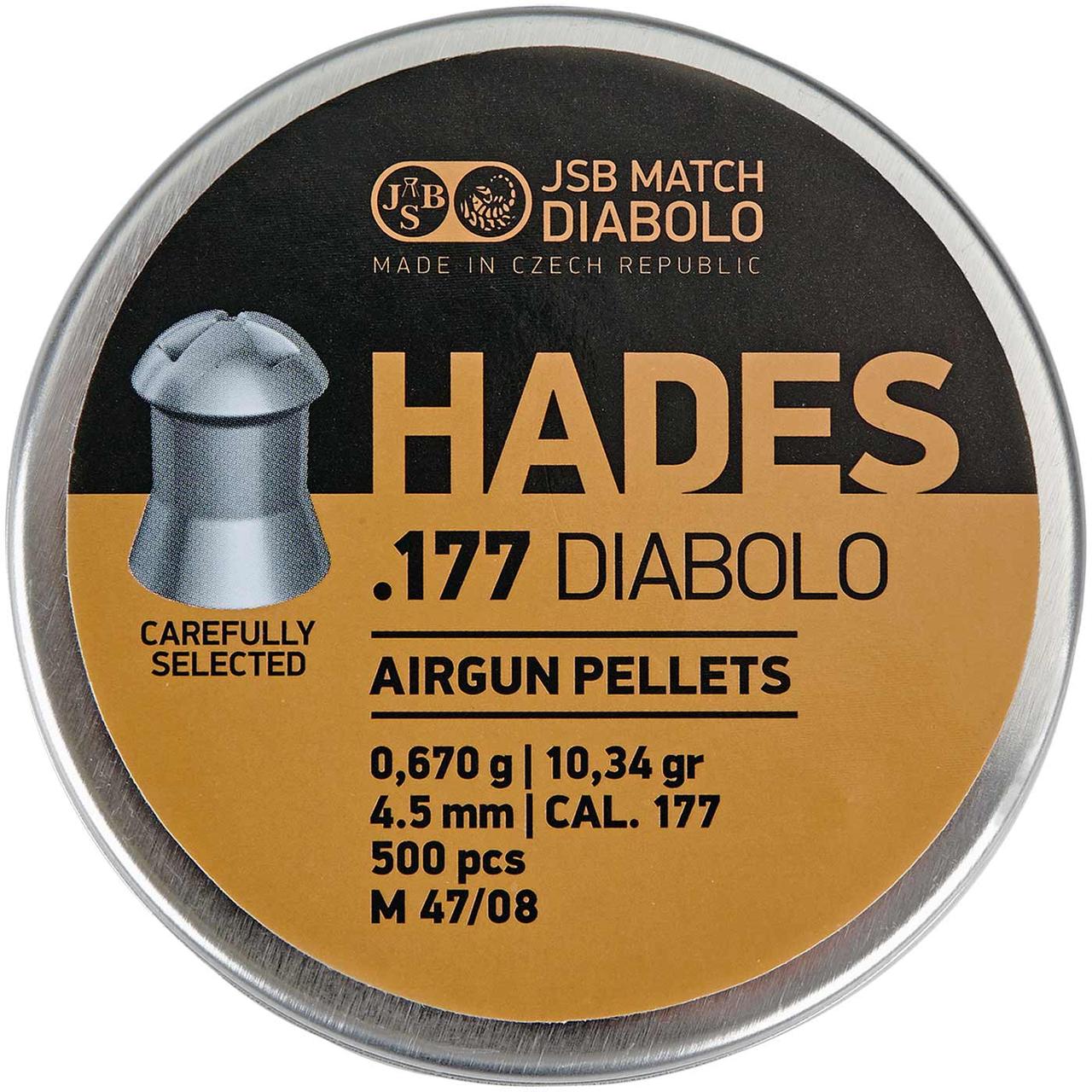 Експансивні кулі для пневматики JSB Hades, 4,5 мм, 0,67 г, 500 шт/уп