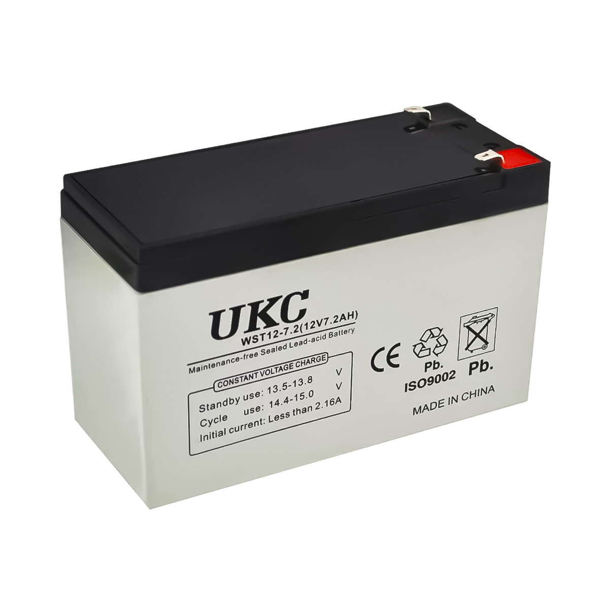 Аккумуляторная батарея agm Battery UKC WST-7.2 12V 7.2Ah аккумулятор для ИБП, необслуживаемый акб (TS) - фото 1 - id-p1552355625