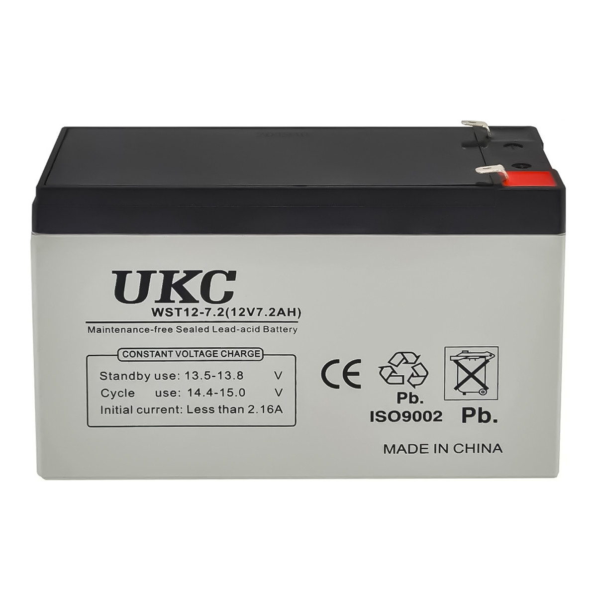 Аккумуляторная батарея agm Battery UKC WST-7.2 12V 7.2Ah аккумулятор для ИБП, необслуживаемый акб (TS) - фото 2 - id-p1552355625