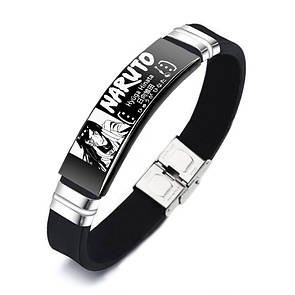 Браслет NARUTO "Hinata" з нержавіючої медичної сталі на силіконовому ремінці