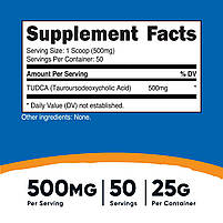 Nutricost Tudca Powder 25 Grams BX074, фото 3