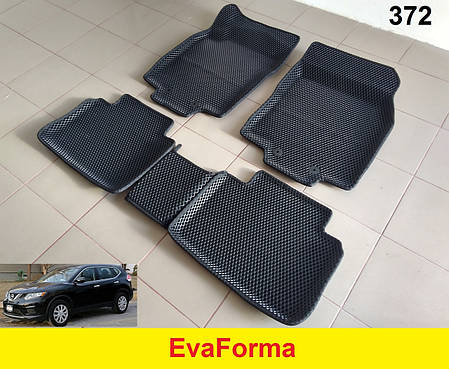 3D килимки EvaForma на Nissan Rogue (T32) '14-20, килимки ЕВА, фото 2