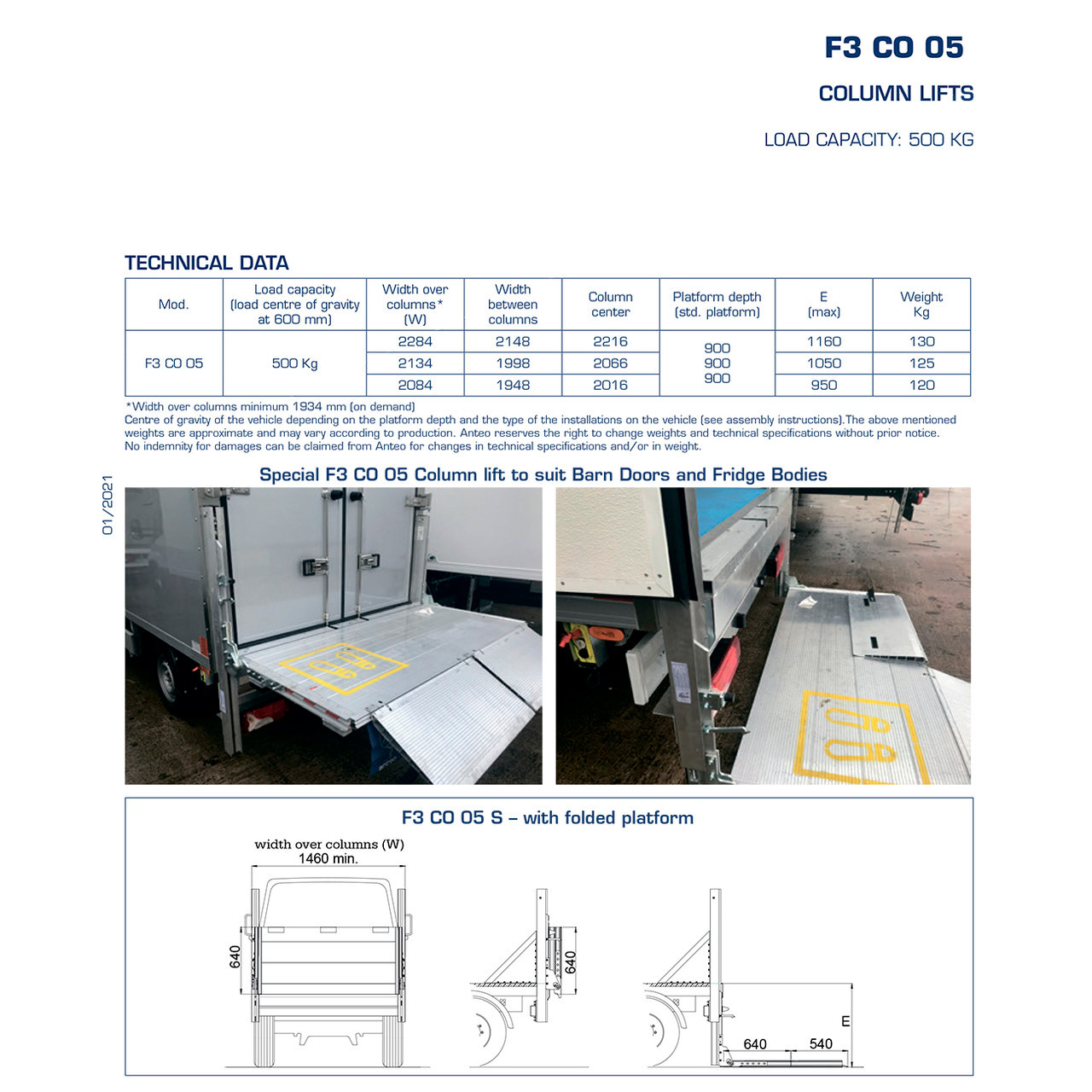 Гидроборт Anteo F3 CO 05 S на грузовик - фото 3 - id-p1547212328