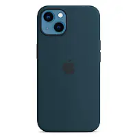 Чехол силиконовый Silicone Case для Apple iPhone 13 Mini (5.4) OEM Original 1:1 (Abyss Blue) Темно-синий