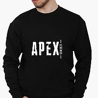 Свитшот мужской Апекс Леджендс лого (Apex Legends logo) (8771-3499-BK) Черный
