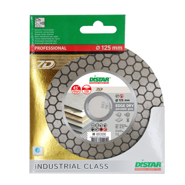 Круг алмазний відрізний Distar Edge Dry 1A1R 125x1,6x25x22,23
