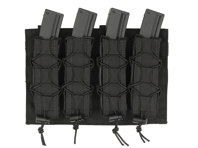 Підсумок для магазинів Quick Quad MOLLE MP5/SMG - Black [8FIELDS] (для страйкболу), фото 1