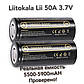 Lii-50A Акумулятор Liitokala 26650 5500 mAh + (фото тести ємності), фото 4