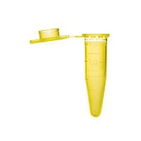 Мікропробірки 1,5 мл тип Еппендорф жовтого кольору з кришкою з градуюванням, нестерильні (1000 шт)