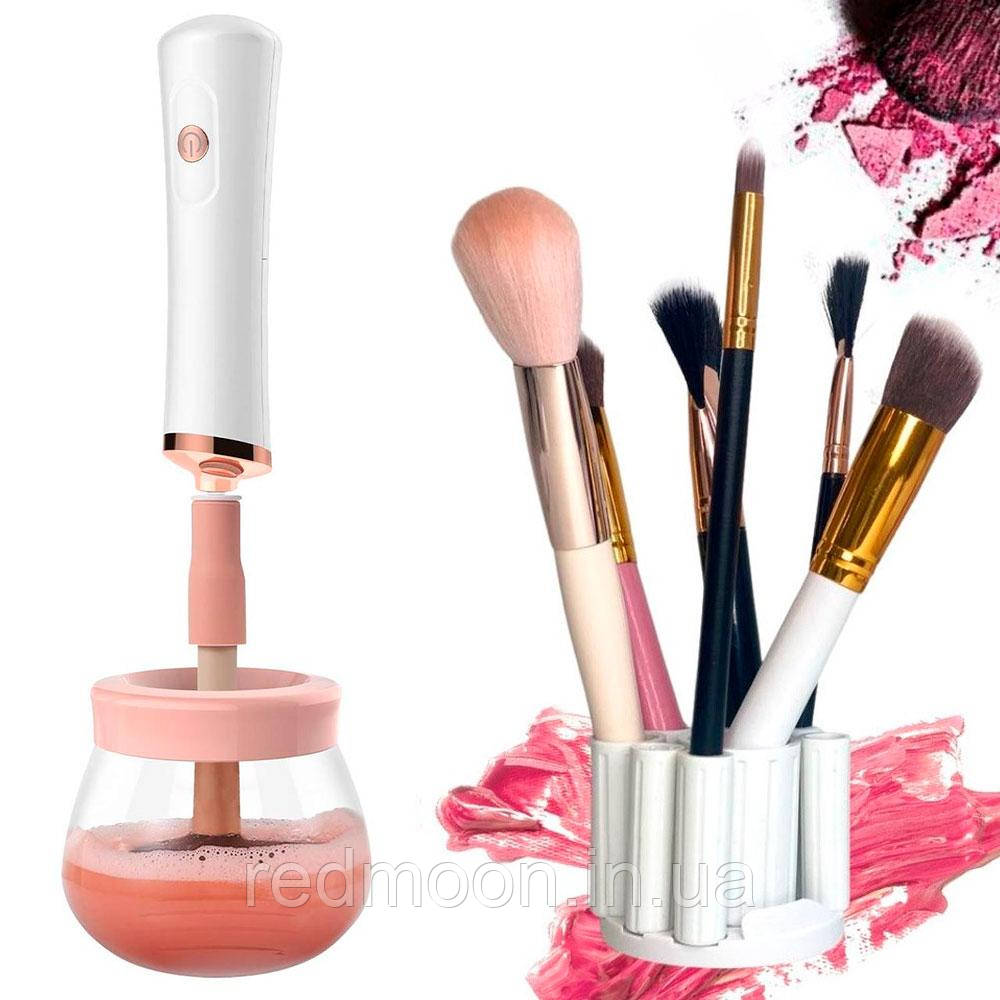 Електричний очищувач косметичних щіток для макіяжу / Cушка для пензлів, фото 1