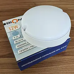 LED світильник Biom ЖКГ 12W 6000K IP65 коло MPL-R12-6 17813