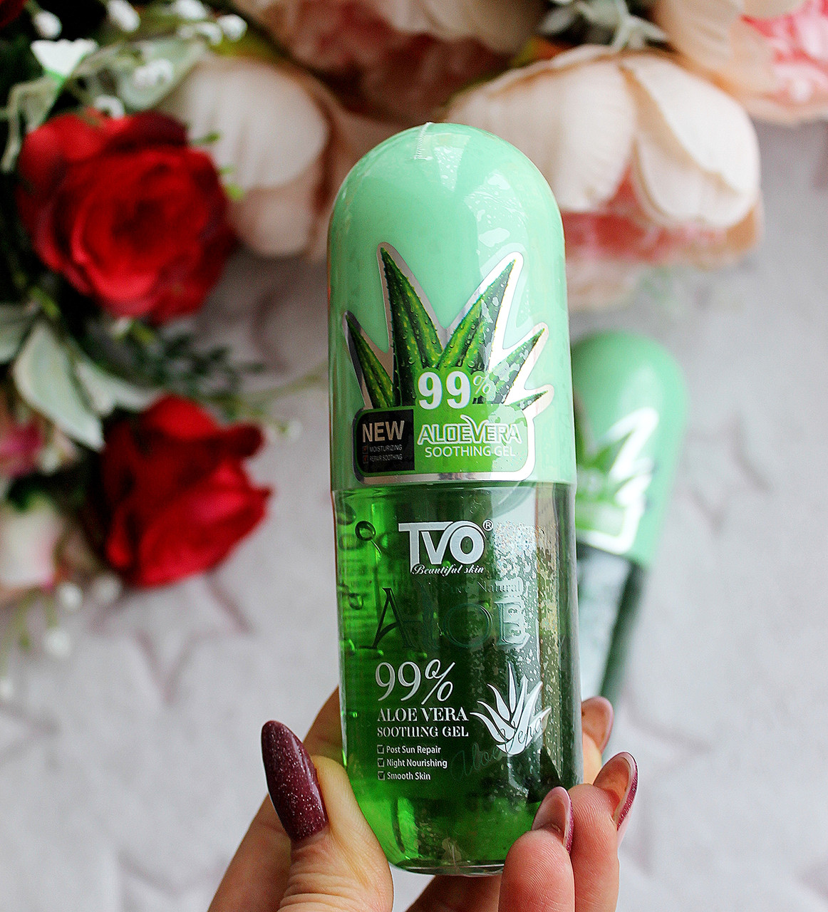 Зволожувальний гель для обличчя та тіла універсальний TVO ALOE VERA 99% 130 мл