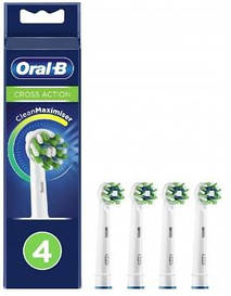 Насадки для зубної щітки Oral-B Cross Action, 4 шт Змінні насадки для електричної зубної щітки
