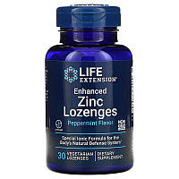 Цинк Life Extension "Enhanced Zinc Lozenges" усиленный, 18.75 мг, мятный вкус (30 леденцов)