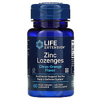 Цинк Life Extension "Zinc Lozenges" с апельсиновым вкусом, 18.75 мг (60 леденцов)