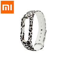 Силіконовий ремінець для фітнес браслета трекера Xiaomi Mi Band M2 з малюнком 7