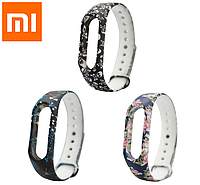 Силиконовые ремешки 3шт для фитнес браслета Xiaomi Mi Band M2 с рисунком FQ112