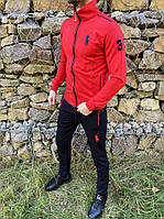 Спортивний костюм Polo 3 червоно-чорний