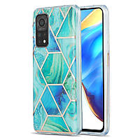 Защитный чехол Deexe Marble Pattern Xiaomi Mi 10T / Mi 10T Pro - Turquoise