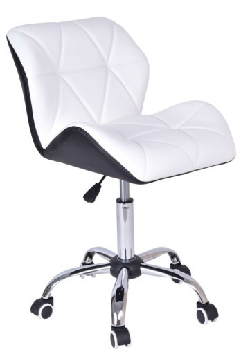 Перукарське крісло на пневматиці Bazkar HC111K чорний з білим