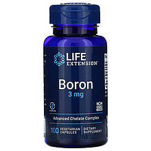 Бор Life Extension "Boron" з вітаміном В2, 3 мг (100 капсул)