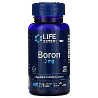 Бор Life Extension "Boron" с витамином В2, 3 мг (100 капсул)