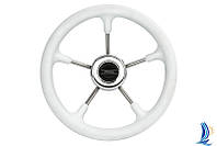 Рулевое колесо Pretech 32 см, нержавейка белое (Pretech W)