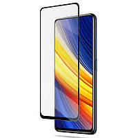 Защитное стекло AMORUS Full Glue Tempered Glass для Xiaomi Poco X3 Pro - Black