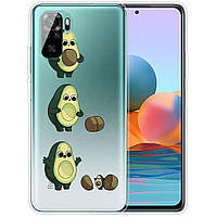 Силиконовый (TPU) чехол Deexe Pretty Glossy для Xiaomi Redmi Note 10 / Note 10s / Poco M5s - Avocado