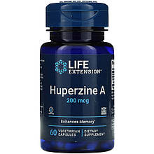 Гуперзин А, Life Extension "Huperzine A" антиоксидант для мозку, 200 мкг (60 капсул)