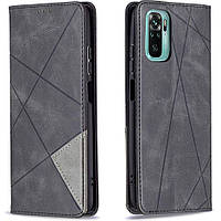 Чехол UniCase Geometric Pattern для Xiaomi Redmi Note 10 / Note 10s / Poco M5s - Black