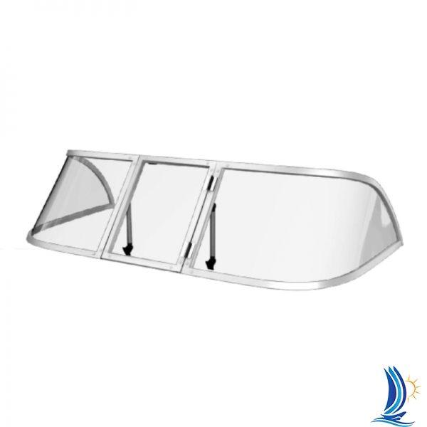 Ветровое стекло для лодки Казанка М (Стандарт П) - фото 1 - id-p1552506618