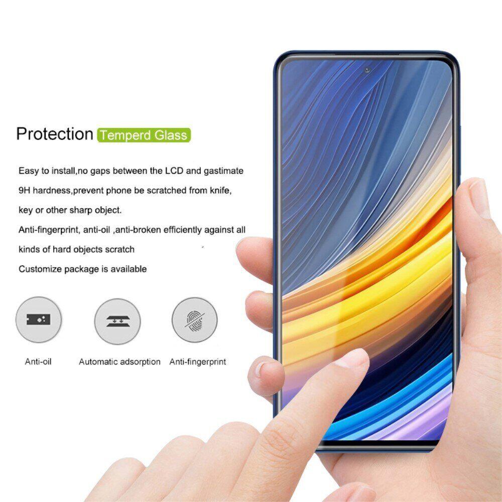 Защитное стекло AMORUS Full Glue Tempered Glass для Xiaomi Poco X3 GT / Redmi Note 10 Pro 5G - Black - фото 3 - id-p1481664062