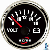 Вольтметр ECMS CMV2-BS-8-16 чёрный