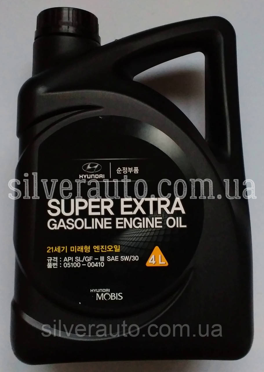 Моторное масло Mobis (Hyundai/Kia) Super Extra Gasoline 5W-30 4л - фото 1 - id-p91647007
