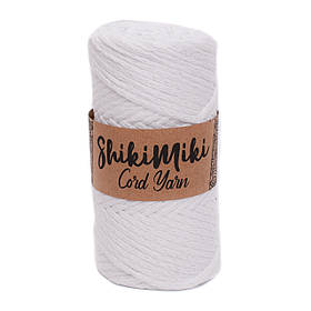 Еко шнур Shikimiki Cord Yarn 4 mm, колір Білий