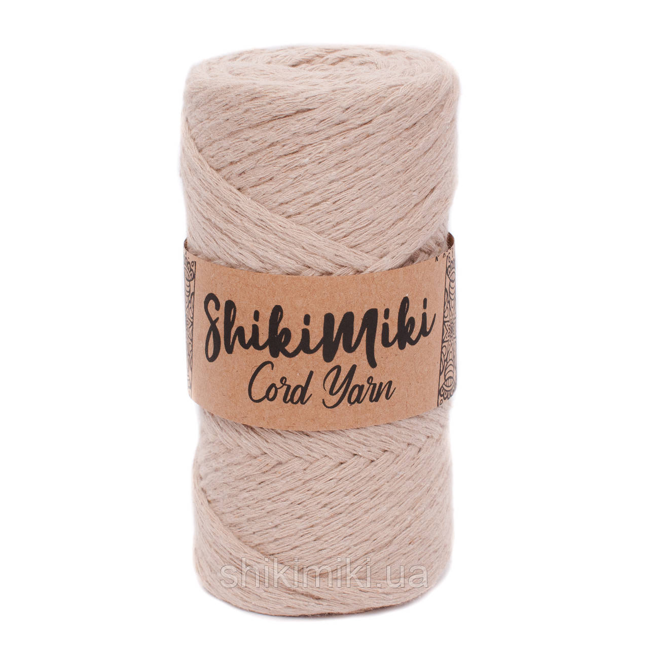 Еко шнур Shikimiki Cord Yarn 4 mm, колір Латте