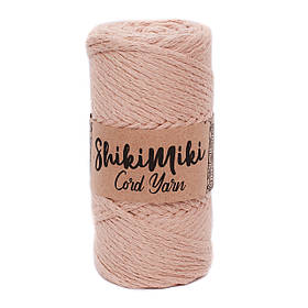 Еко шнур Shikimiki Cord Yarn 4 mm, колір Шамуа