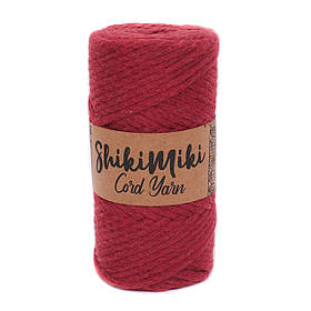 Еко шнур Shikimiki Cord Yarn 4 mm, колір Червоний