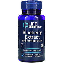 Екстракт чорниці з гранатом Life Extension "Blueberry Extract with Pomegranate" (60 капсул)