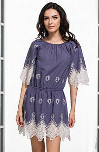 Плаття-туніка "Марсель" 6390 L/XL синій (Жіночі сукні)