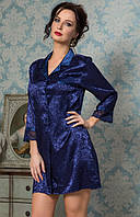 Рубашка "Ангелина" 9537 M темно-синий (9537 - Женская домашняя одежда)