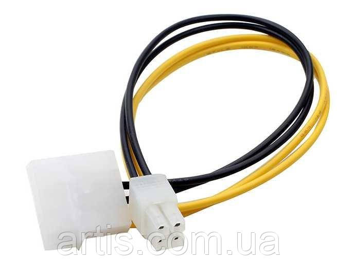 Переходник Питания для Материнки Cpu Процессора Molex -> 4pin Atx ...